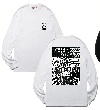 PATTERN LOGO L/S TEE WHITE