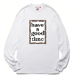 LEOPARD FRAME L/S TEE WHITE