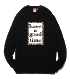 LEOPARD FRAME L/S TEE BLACK