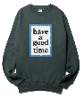 BLUE FRAME CREWNECK FL MALACHITE GREEN