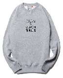 OLD ENGLISH LOGO EMB CREWNECK FL ASH GRAY