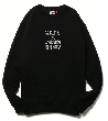 OLD ENGLISH LOGO EMB CREWNECK FL BLACK