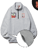 90'S MUST HALF-ZIP SWEATSHIRT FL ASH GRAY