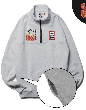 90'S MUST HALF-ZIP SWEATSHIRT FL ASH GRAY