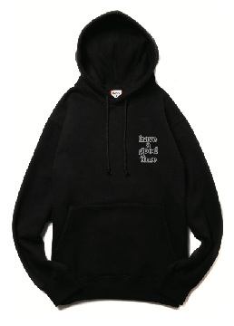 MINI LOGO EMB PULLOVER HOODIE FL BLACK