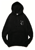 MINI LOGO EMB PULLOVER HOODIE FL BLACK