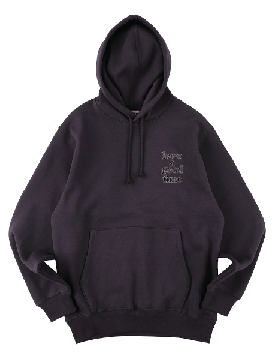 MINI LOGO EMB PULLOVER HOODIE FL DEEP PURPLE