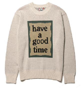 MILITARY FRAME SWEATER IVORY