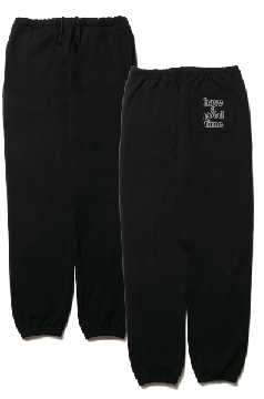 MINI LOGO EMB SWEATPANTS BLACK