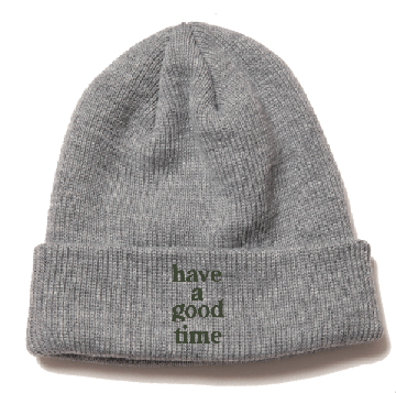 LOGO BEANIE HEATHER GRAY