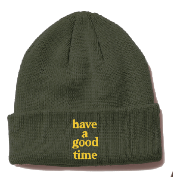 LOGO BEANIE HEATHER OLIVE