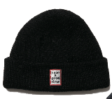 FRAME RIPPED BEANIE BLACK