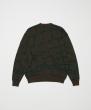 -2141 NET JACQUARD COTTON CREWNECK SWEATER FOREST