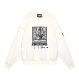 CES26CS02 WASHED WHITE TEMPLE CREW NECK