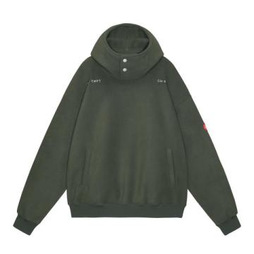 CES26CS19 NECK SNAP FLEECE HOODY