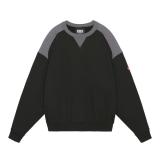 CES26CS10 PANEL SHOULDER CREW NECK BLACK