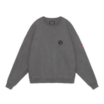 CES26CS03 OVERDYE PRE COG CREW NECK CHARCOAL