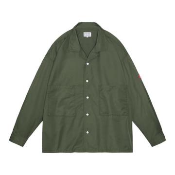 CES26SH01 CN TWILL OPEN SHIRT GREEN