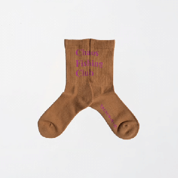 CFC-SOCKS 1PAC LOGO SOCKS BROWN