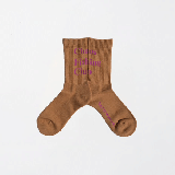 CFC-SOCKS 1PAC LOGO SOCKS BROWN