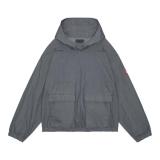 CES24JK23 OVERDYE CN PULLOVER HOODY GREY