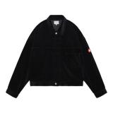 CES24JK19 CORD TRUCKER JACKET BLACK