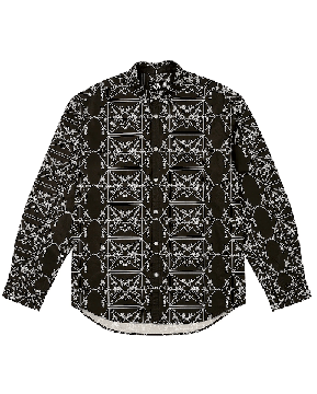 TTT12SHT001 TTT ENVELOPES ALL OVER PRINT SHIRT	BLK