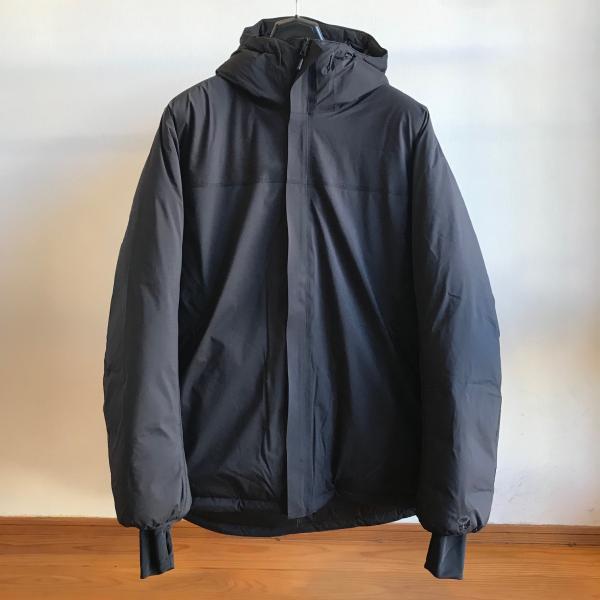 [OE2870] CITY DWELLERS HOODED DOWN JACKET BLACK